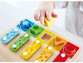 Ξυλόφωνο - Πιανάκι &amp; Παζλ 3Σε1 Hape Shape Sorter Xylophone