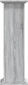 vidaXL Βάσεις Φυτών Γκρι Sonoma 33x33x100εκ. Επεξεργασμένο Ξύλο