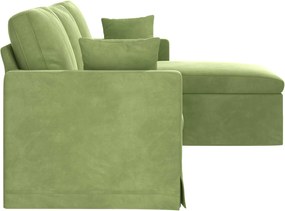 vidaXL Καναπές Ανοιχτό Πράσινο