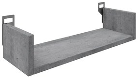 Ραφιέρα τοίχου Derva pakoworld σε cement γκρι απόχρωση 45x15x10cm (1 τεμάχια)