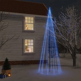 vidaXL Χριστουγεννιάτικο Δέντρο Με Ακίδα 732 LED Μπλε 500 εκ.