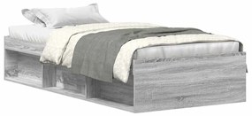 vidaXL Πλαίσιο Κρεβατιού Γκρι Sonoma 90x200 εκ.