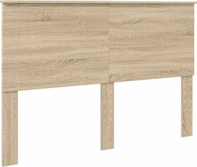 vidaXL Κεφαλάρι με κεφαλάρι Δρύς Sonoma 150 cm Επεξεργασμένο ξύλο