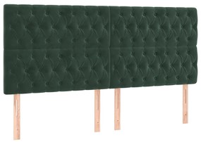 ΚΡΕΒΑΤΙ BOXSPRING ΜΕ ΣΤΡΩΜΑ ΣΚΟΥΡΟ ΠΡΑΣΙΝΟ 200X200ΕΚ. ΒΕΛΟΥΔΙΝΟ 3138046