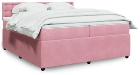 ΚΡΕΒΑΤΙ BOXSPRING ΜΕ ΣΤΡΩΜΑ ΡΟΖ 200X200 ΕΚ. ΒΕΛΟΥΔΙΝΟ 3290147