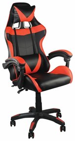 Καρέκλα gaming Mesa 437, Κόκκινο, Μαύρο, 117x63x70cm, Με μπράτσα, Με ρόδες, Μηχανισμός καρέκλας: Κλίση | Epipla1.gr
