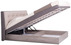 Κρεβάτι ξύλινο με δερμάτινη/ύφασμα RAFFAELLO 140x200 DIOMMI 45-811