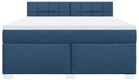 ΚΡΕΒΑΤΙ BOXSPRING ΜΕ ΣΤΡΩΜΑ ΜΠΛΕ 180X200 ΕΚ. ΥΦΑΣΜΑΤΙΝΟ 3288273