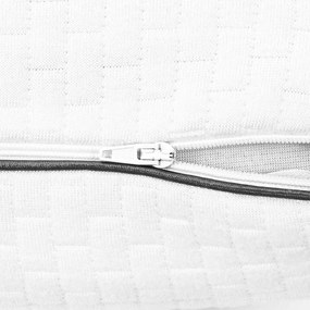 vidaXL Μαξιλάρι Ύπνου Μονόχρωμο Λευκό 80 x 40 x 12 cm Τζελ Αφρός