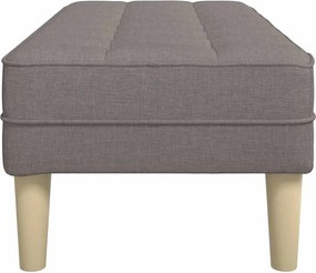 vidaXL παγκάκι Taupe 113 x 57 x 39 εκ. ύφασμα