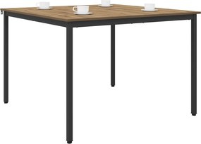 vidaXL Τραπεζαρίες 110 x 110 x 75 cm ΜΕΤΑΛΛΟ Ορθογώνιος