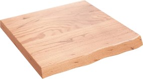 vidaXL Πάγκος Μπάνιου Αν. Καφέ 60x60x(2-6) εκ. Επεξεργ. Μασίφ Ξύλο