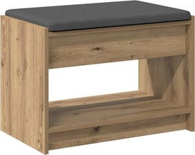 vidaXL Παγκάκι Χαλωρίου Τεχνίτικη Δρυς 63 x 38 x 45 εκ
