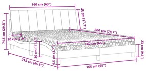 ΚΡΕΒΑΤΙ ΜΕ ΣΤΡΩΜΑ ΜΑΥΡΟ 160X200 ΕΚ. ΒΕΛΟΥΔΙΝΟ 3208606