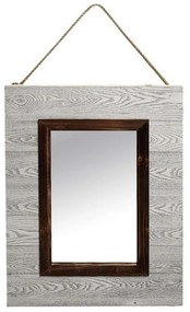 Καθρέφτης XOB105 Γκρι 82x62x6,5cm Espiel Wood