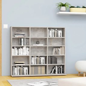 Έπιπλο για CD Γκρι του Σκυροδέματος 100x23x89,5 εκ. Επεξ. Ξύλο 801791