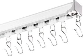 VEVOR Ceiling Curtain Track Set 11.8 FT/3.6 Meter Room Divider with Hooks White