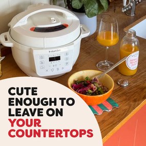 Instant Pot Classic Mini 140800801, 800W, 3.8 l, 7 προγράμματα, αγαπημένα κουμπιά, οθόνη LCD, Ανοξείδωτο, Λευκό