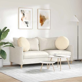 vidaXL Μαξιλάρια καθισμάτων 2 pcs Κρεμ Ø50 x 19 εκ