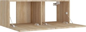 vidaXL Σετ Επίπλων Τηλεόρασης 4 Τεμαχίων Sonoma Δρυς Επεξ. Ξύλο