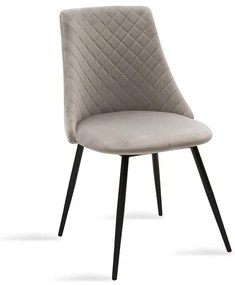 Καρέκλα Giselle 096-000021 52x51x81 Grey-Black Metal, Fabric