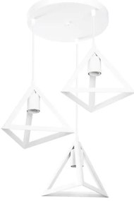 Κρεμαστό Φωτιστικό Οροφής 3xE27 Πλαστικό Giza Heronia Lighting-35-0098-Λευκό 35-0098