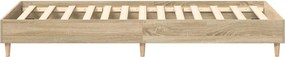 vidaXL Πλαίσιο κρεβατιού χωρίς στρώμα Sonoma Oak 100x200 cm