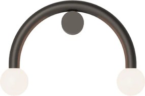 Απλίκα Τοίχου Rigoberta Curved Μαύρο