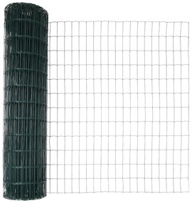 vidaXL Euro Fence με 7 Φλαντζωτά Πόδια 1.2x10 μ Γαλβανισμένος Χάλυβας