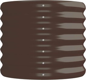 vidaXL Ζαρντινιέρα Καφέ 152x40x36 εκ. Γαλβανισμένος χάλυβας
