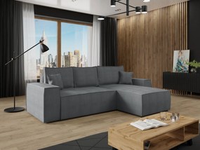 Γωνιακός καναπές Malaga mini I-Gkri Skouro-Δεξιά