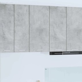 vidaXL Κρεμαστό ντουλάπι Σκυρόδεμα Γκρι και Λευκό 40 x 31 x 80 εκ.