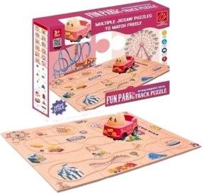 Προσχολικό επιτραπέζιο παιχνίδι Track Puzzle - Fun Park - 555-4C - 215578