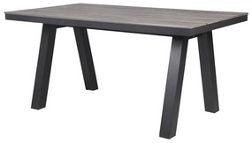 Τραπεζαρία Home ESPRIT Γκρι Αλουμίνιο πολυστερίνη 160 x 90 x 77 cm