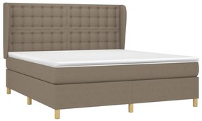 ΚΡΕΒΑΤΙ BOXSPRING ΜΕ ΣΤΡΩΜΑ TAUPE 180X200 ΕΚ. ΥΦΑΣΜΑΤΙΝΟ 3128865