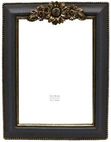 Κορνίζα Coronet 023198 17x2x22cm Grey-Gold Glass,Polyresin