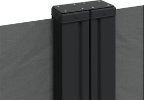 vidaXL Σκίαστρο Πλαϊνό Συρόμενο Ανθρακί 160 x 600 εκ.