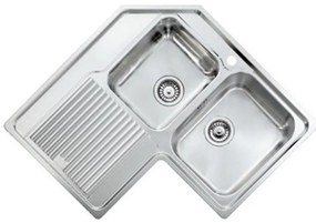 Sanitec Stainless Steel Sinks 11298 Ανοξείδωτος Νεροχύτης 90cm με ποδιά αριστερά