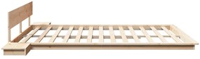 vidaXL Σκελετός Κρεβατιού Καφέ 200 x 200 cm ξύλο