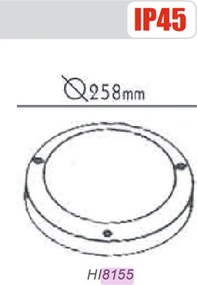 Απλίκα επίτοιχη 100W max 230V 50Hz σε γκρι χρώμα για λάμπες Ε27