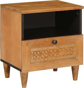 vidaXL Κομοδίνο 2 τεμ. Ανοιχτό καφέ 40 x 33 x 46 εκ.