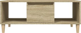 vidaXL Τραπεζάκι Σαλονιού Sonoma Δρυς 90x50x36,5 εκ. Επεξεργασμ. Ξύλο