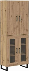 vidaXL Highboard 2 pcs Artisan Oak 69,5 x 34 x 180 εκ.