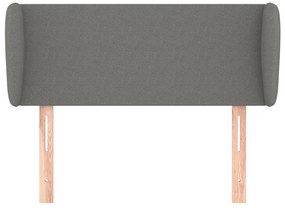vidaXL Κεφαλάρι με Πτερύγια Σκούρο Γκρι 103x23x78/88 εκ. Υφασμάτινο
