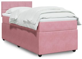 ΚΡΕΒΑΤΙ BOXSPRING ΜΕ ΣΤΡΩΜΑ ΡΟΖ 80 X 200 ΕΚ. ΒΕΛΟΥΔΙΝΟ 3289895