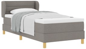 vidaXL Κρεβάτι με Στρώμα Ταούπ 90x200 εκ Υφάσματος