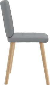 vidaXL Καρέκλες Τραπεζαρίας 4 τεμ Αν. Γκρι Υφασμάτινες