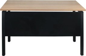 UNIT Γραφείο Μέταλλο Βαφή Μαύρο, Melamine Απόχρωση Sonoma   1τμχ