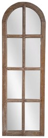 Artekko Mirroki Ξύλινος Καφέ Καθρέπτης Τοίχου (150x49)cm