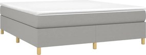 vidaXL Κρεβάτι Boxspring με Στρώμα Αν. Πράσινο 160x200εκ Υφασμάτινο